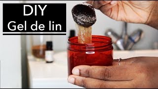 DIY GEL DE LIN 100 naturel pour cheveux définir ses boucles [upl. by Enomahs]