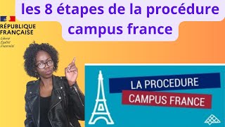 Campus France  Les 8 Étapes Clés pour Réussir Votre Procédure dAdmission en France [upl. by Demahum391]