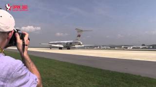 Ilyushin Il62 landing at Pyongyang Sunan International Airport [upl. by Atilef]