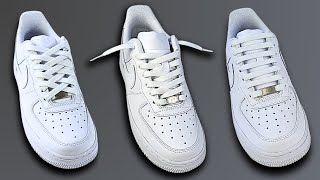 3 Cool Ways How To Lace Nike Air Force 1 Nike Air Force 1 Lacing [upl. by Toiboid]