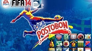 FIFA 14 Liga Postobón  Equipos [upl. by Noonberg]