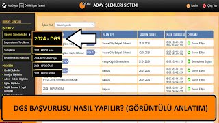 2024 DGS BAŞVURUSU NASIL YAPILIR GÖRÜNTÜLÜ ANLATIM DİKEY GEÇİŞ SINAVI NEDİR [upl. by Volnay]