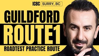 ICBC Surrey Guildford Drivers Test Route Part 1 [upl. by Llenol]