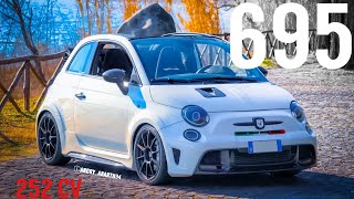 Abarth 695 Biposto da 252 cv  La gemella cattiva della 595 Competizione  Andry abarth94 [upl. by Gisella]