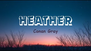 Conan Gray  Heather  lyrics [upl. by Strephonn]