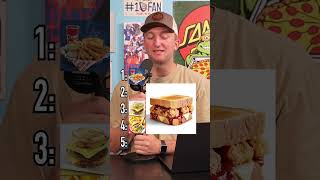 BLIND RANK Fast Food Menu Itemsshorts fastfood ranking food mcdonalds [upl. by Anale]