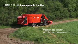 KUHN SPW INTENSE  Selfpropelled mixer wagons with two vertical augers [upl. by Nednal]