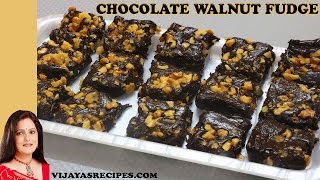 CHOCOLATE WALNUT FUDGE II चॉकलेट वॉलनट फ़ज II BY VIJAYALAKSHMI II [upl. by Castra]