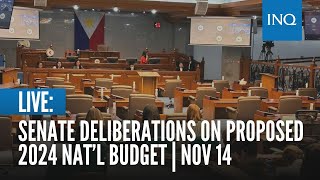 LIVE Senate deliberations on proposed 2024 nat’l budget  Nov 14 [upl. by Kcirdef287]