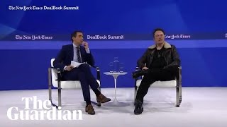 Elon Musk hits out at X advertisers at New York Times DealBook summit [upl. by Aisela]