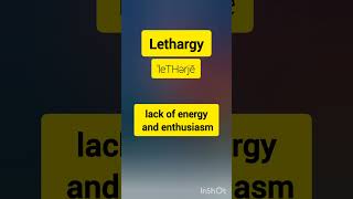 Lethargy Kerala Psc PYQ Pronunciation and meaning [upl. by Flo]