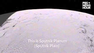 A flyover of Plutos Tombaugh Regio [upl. by Adelle]