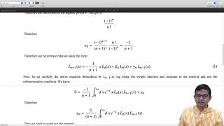 mod06lec53  Laguerre Polynomials recurrence relation [upl. by Erlin847]