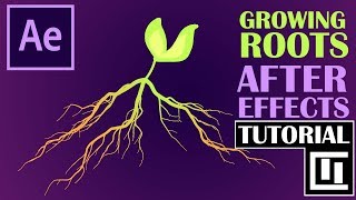 Tutorial QUICK amp EASY Growing Plant Roots  After Effects [upl. by Nevah]