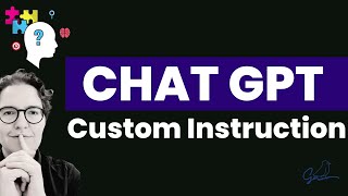 ChatGPT  Custom Instruction  La fonctionnalité qui va vous faire gagner énormément de temps 🎯 [upl. by Oigolue]