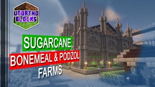 Adding a Podzol Sugarcane and Bonemeal Farm  Unorthoblocks s1e44 [upl. by Branch]