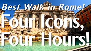 Guide to Best Walking Tour Rome Four Icons in 4 Hours italy travel vlog tour [upl. by Joiner]