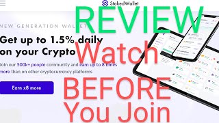 🔴 Staked Wallet Review  Watch BEFORE You Join stakedwalletio StakedWallet [upl. by Cacilie155]