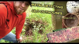 Metal Detecting Old Outhouses  Marshall Metal Detecting [upl. by Grose624]