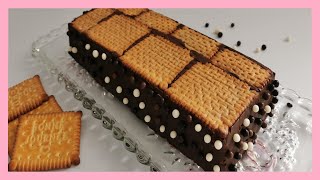 Gâteau aux Petits Beurre  chocolat  Butter Cake  chocolate [upl. by Fitting278]