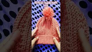 Crochet Easy Beanie For Beginners Unisex Hat Easy Tutorial On How To Crochet Beanie [upl. by Niahs938]