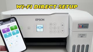 How to Setup WiFi Direct on Any Epson EcoTank Printer [upl. by Killen]