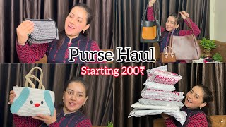 Meesho Purse Haul Starting From 200₹👜 [upl. by Lenuahs552]