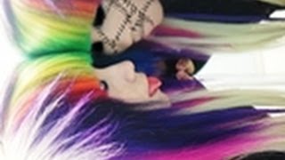 HOW TO DYE HAIR RAINBOW amp ANIME EXPO 2012 [upl. by Trefor]