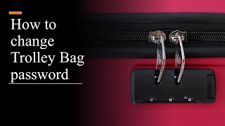 How to reset trolley bag password  American tourister luggage lock reset  Change trolley bag code [upl. by Dode]