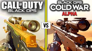 Call of Duty BLACK OPS 1 vs BLACK OPS COLD WAR ALPHA — Weapons Comparison [upl. by Torr]