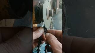 knife Chainsaw chain sharpening [upl. by Gasser766]