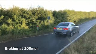 Emergency Stop At 100mph  BMW M3 [upl. by Noj]