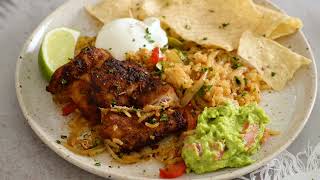 Chicken and Rice Taco Skillet  The Defined Dish [upl. by Esya]