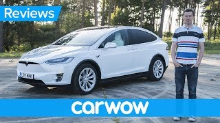 Tesla Model X 2018 electric SUV review  Mat Watson Review [upl. by Aerdnas266]