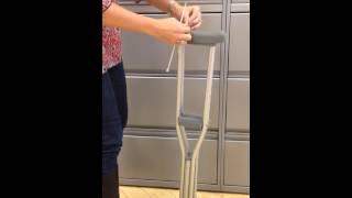 How to pair your crutches with zipcableties before donating [upl. by Calva]