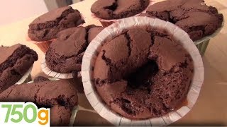 Recette de Moelleux au chocolat coeur caramel  750g [upl. by Aicenra]