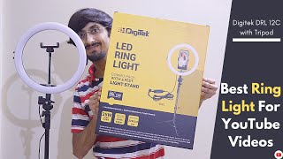 Best Ring Light For YouTube Videos  Digitek DRL 12C Review [upl. by Berthe459]