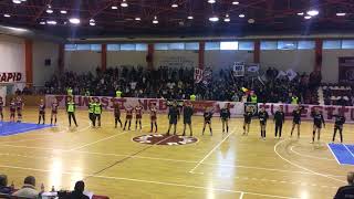 Prezentarea echipelor la meciul de handbal feminin Rapid  CSM București  cu galeria lui Rapid [upl. by Hayila]