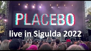 Placebo live in Sigulda 2022  excerpts from the concert [upl. by Hillie945]