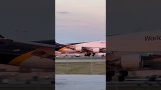 UPS 747400F landing at Louisville SDF airport shorts [upl. by Astrix887]