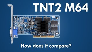 NVIDIA RIVA TNT2 M64 vs TNT vs TNT2 [upl. by Jorin]