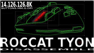 T Y O N Roccat Tyon Disassemble Teardown [upl. by Novia]