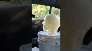 9mm vs Ballistic Dummy Head In Car pulpfiction ballisticdummylab [upl. by Nisotawulo]