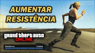 GTA Online  Como Aumentar a Resistência  Habilidade  Estatística Fácil  Solo [upl. by Gitlow]