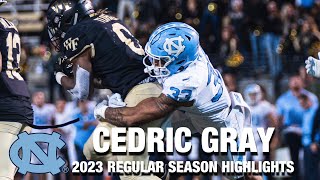 Cedric Gray 2023 Regular Season Highlights  North Carolina LB [upl. by Lerak]