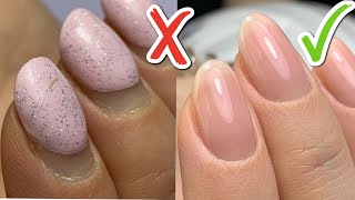 Hard Gel Nail Overlay Dos and Donts  Nail Shape Transformation [upl. by Aim]