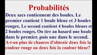 Calculs de probabilité et arbre pondéré [upl. by Mairim503]