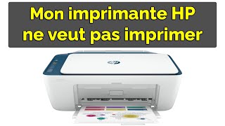 Mon imprimante HP ne veut pas imprimer depuis mon ordinateur  Problème Résolu [upl. by Sari673]