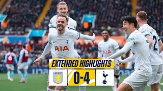 ASTON VILLA 04 TOTTENHAM HOTSPUR  EXTENDED HIGHLIGHTS  MADDISON JOHNSON SON amp WERNER GOALS [upl. by Vinnie827]