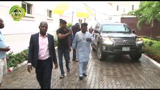 OBASANJO MEETS ANOTHER AFENIFERE LEADER AYO ADEBANJO IN LAGOS [upl. by Ilrebma275]